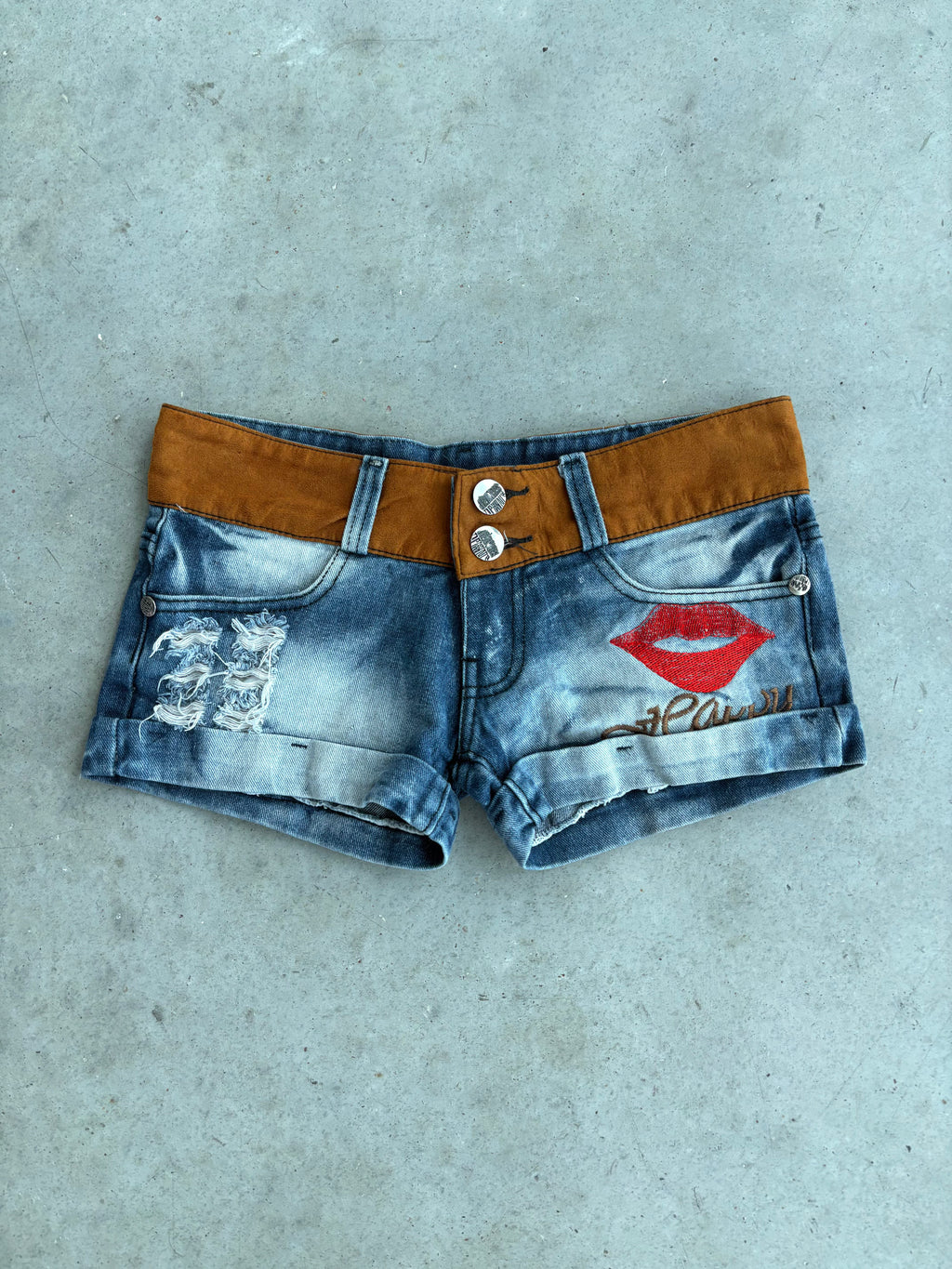 Just Cavalli denim mini shorts