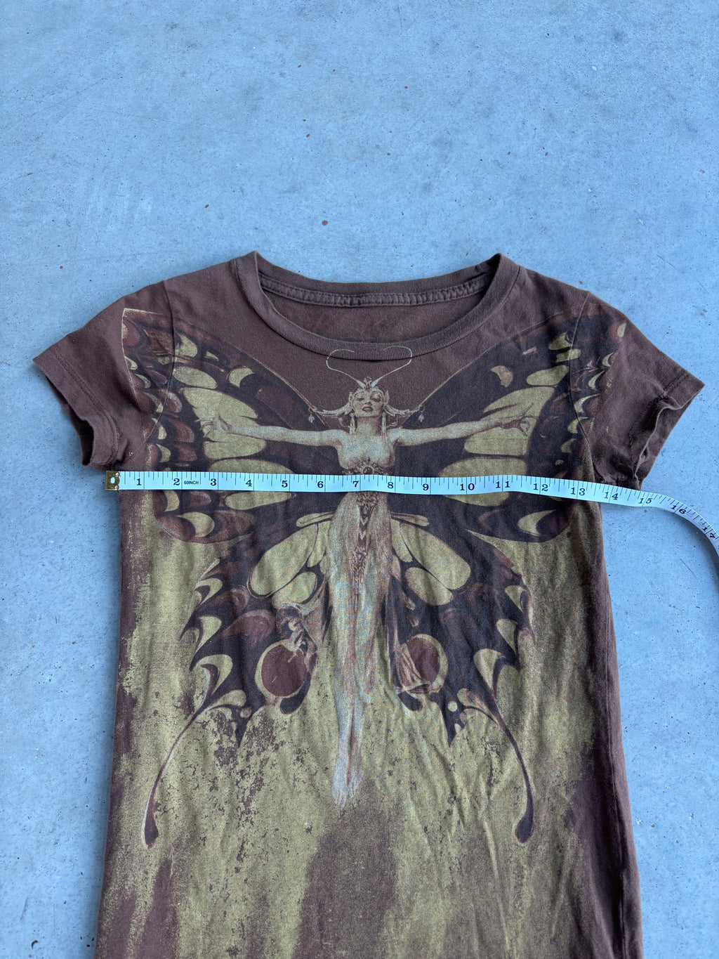 ultra rare 2000s butterfly baby tee