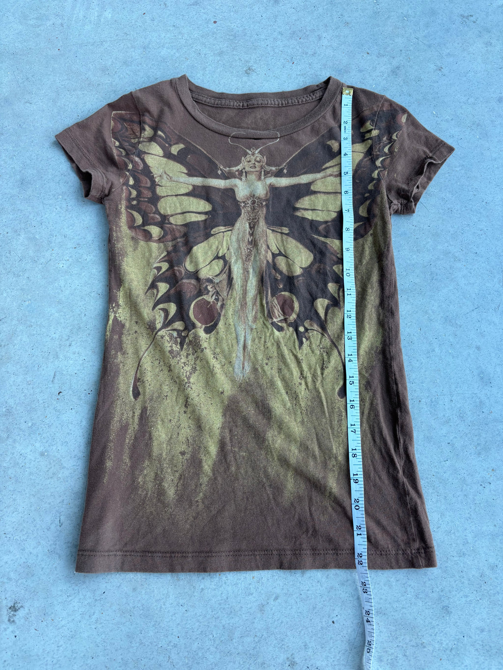 ultra rare 2000s butterfly baby tee