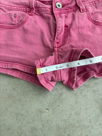 blue micro skirt and pink micro shorts