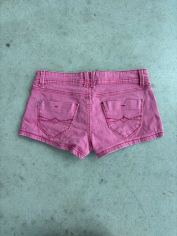 blue micro skirt and pink micro shorts