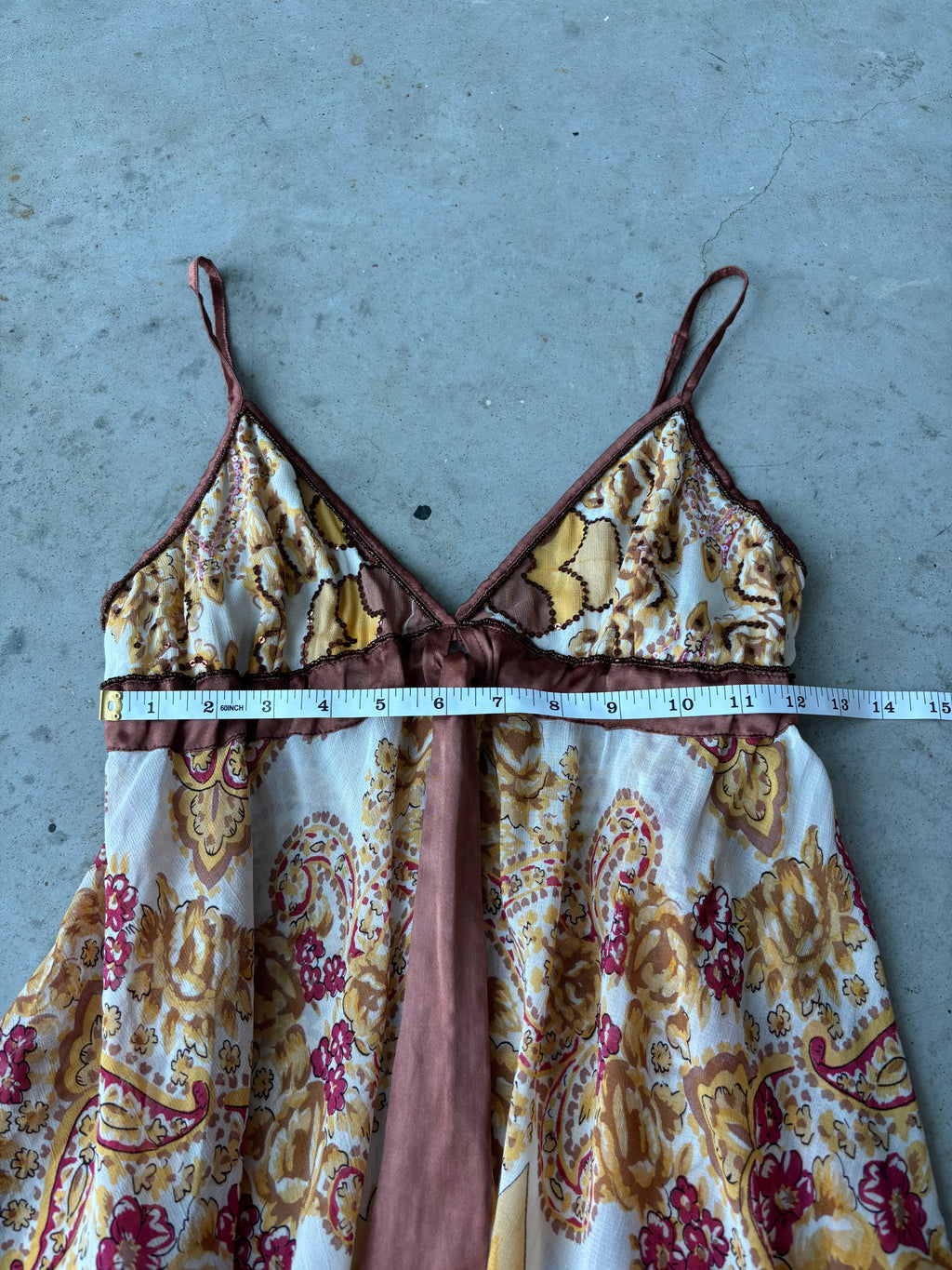 floral paisley fairy top