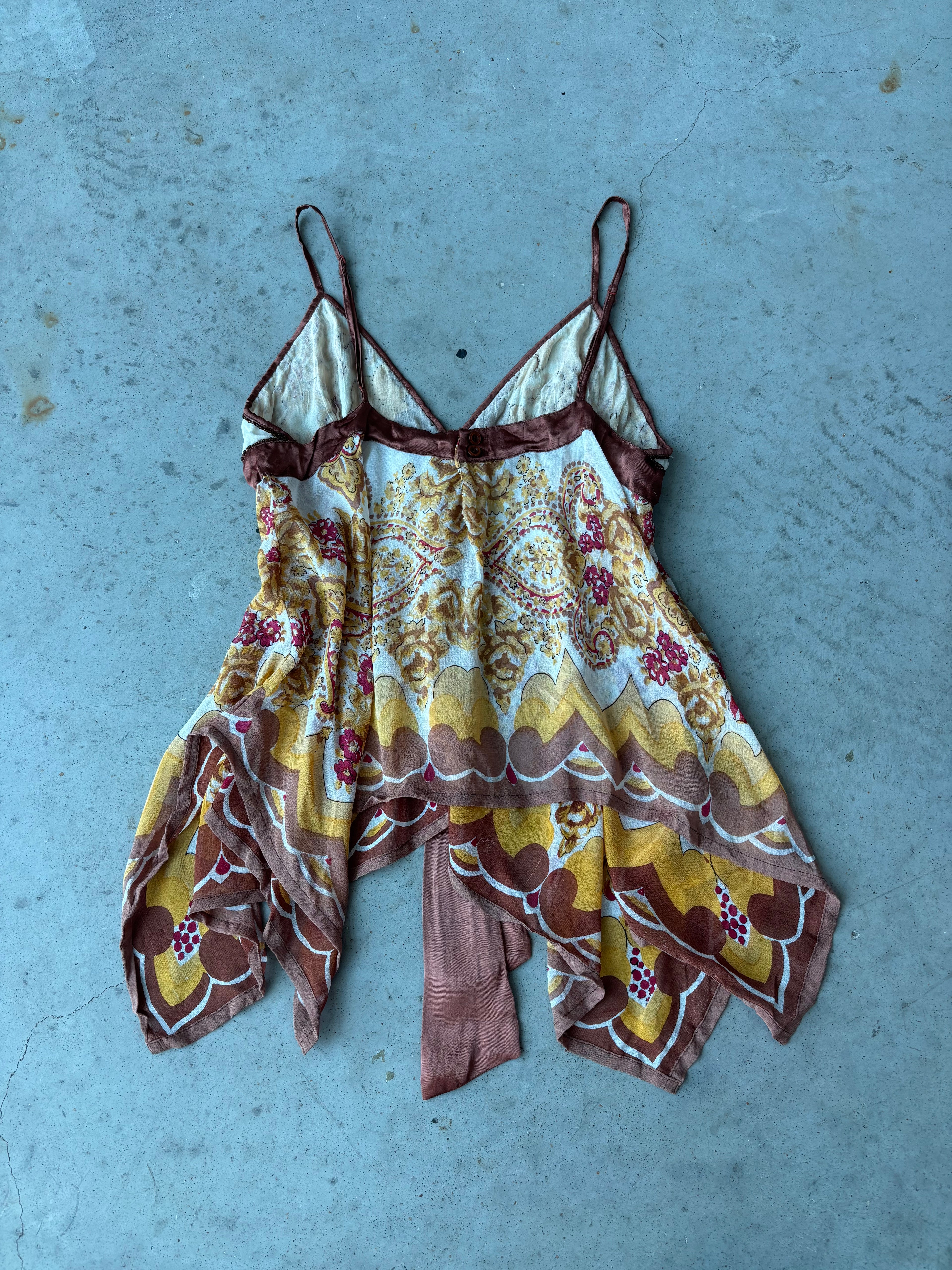 floral paisley fairy top