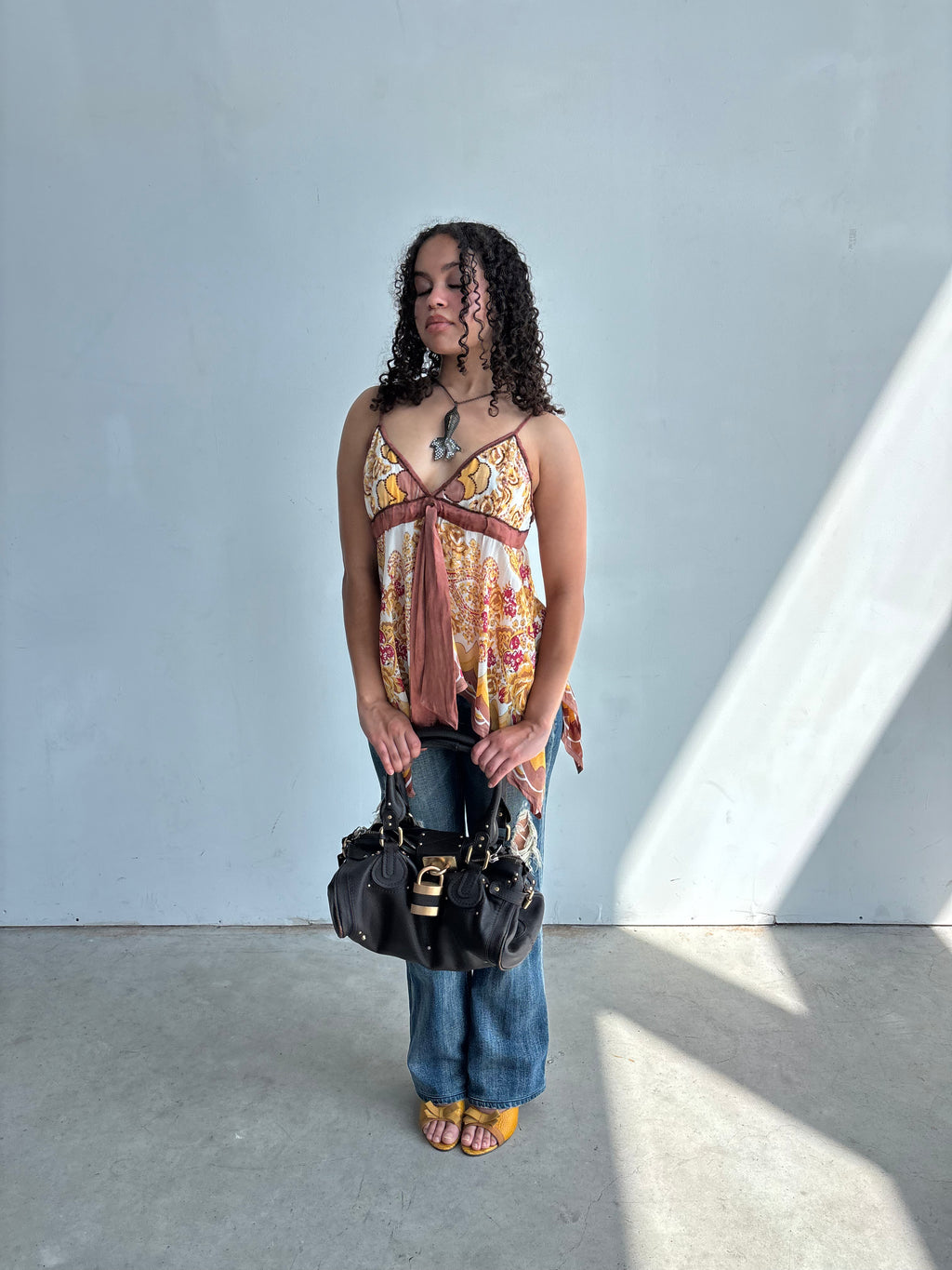 floral paisley fairy top