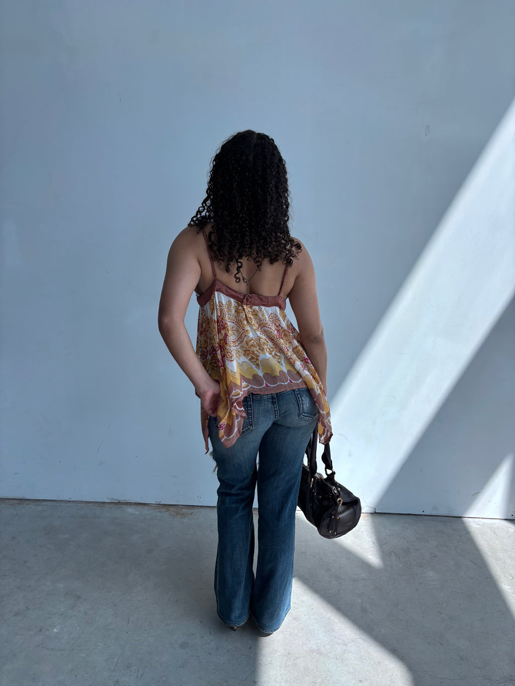 floral paisley fairy top