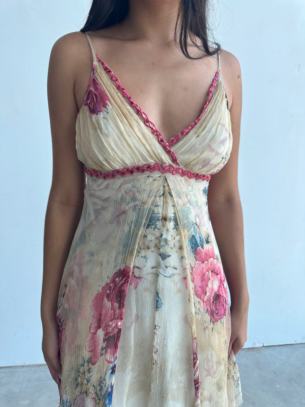 Asymmetrical beaded fairy dress