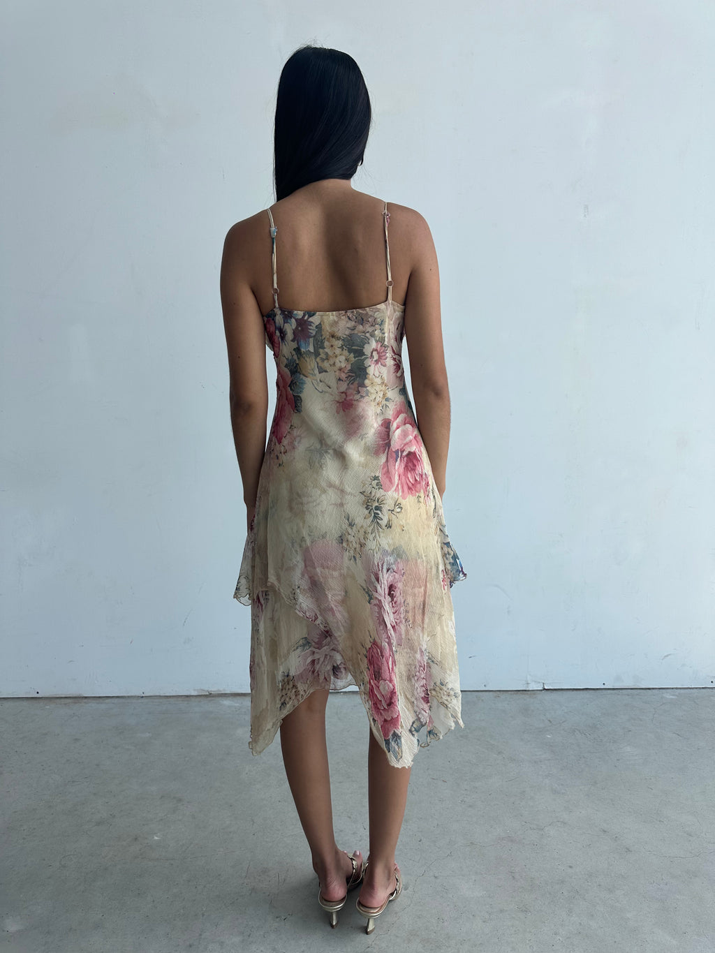 Asymmetrical beaded fairy dress