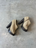 jimmy choo suede clog heels