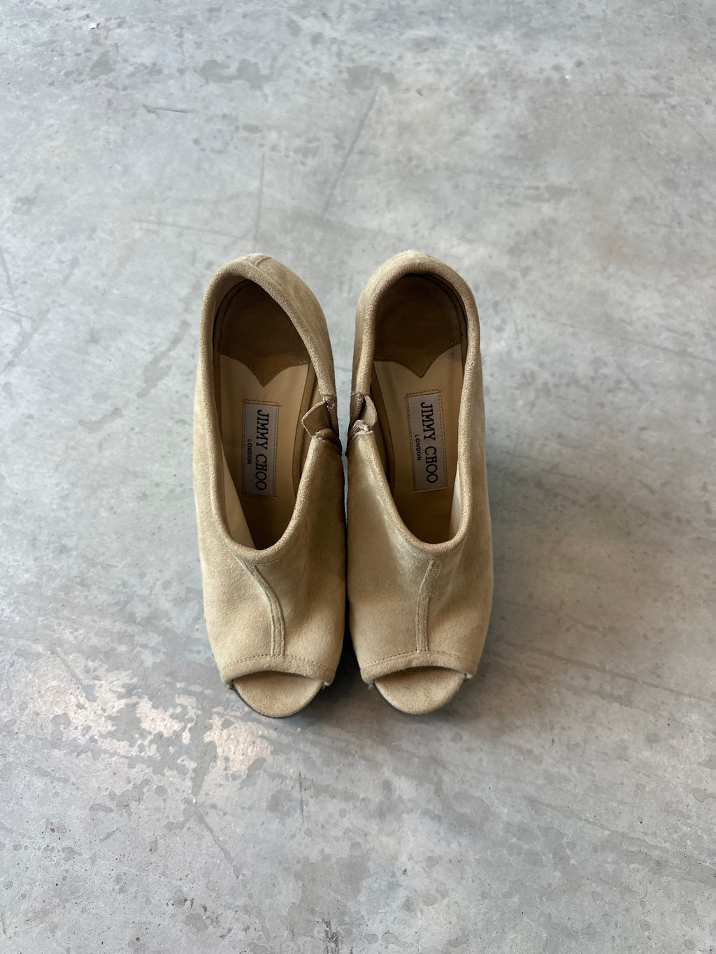 jimmy choo suede clog heels