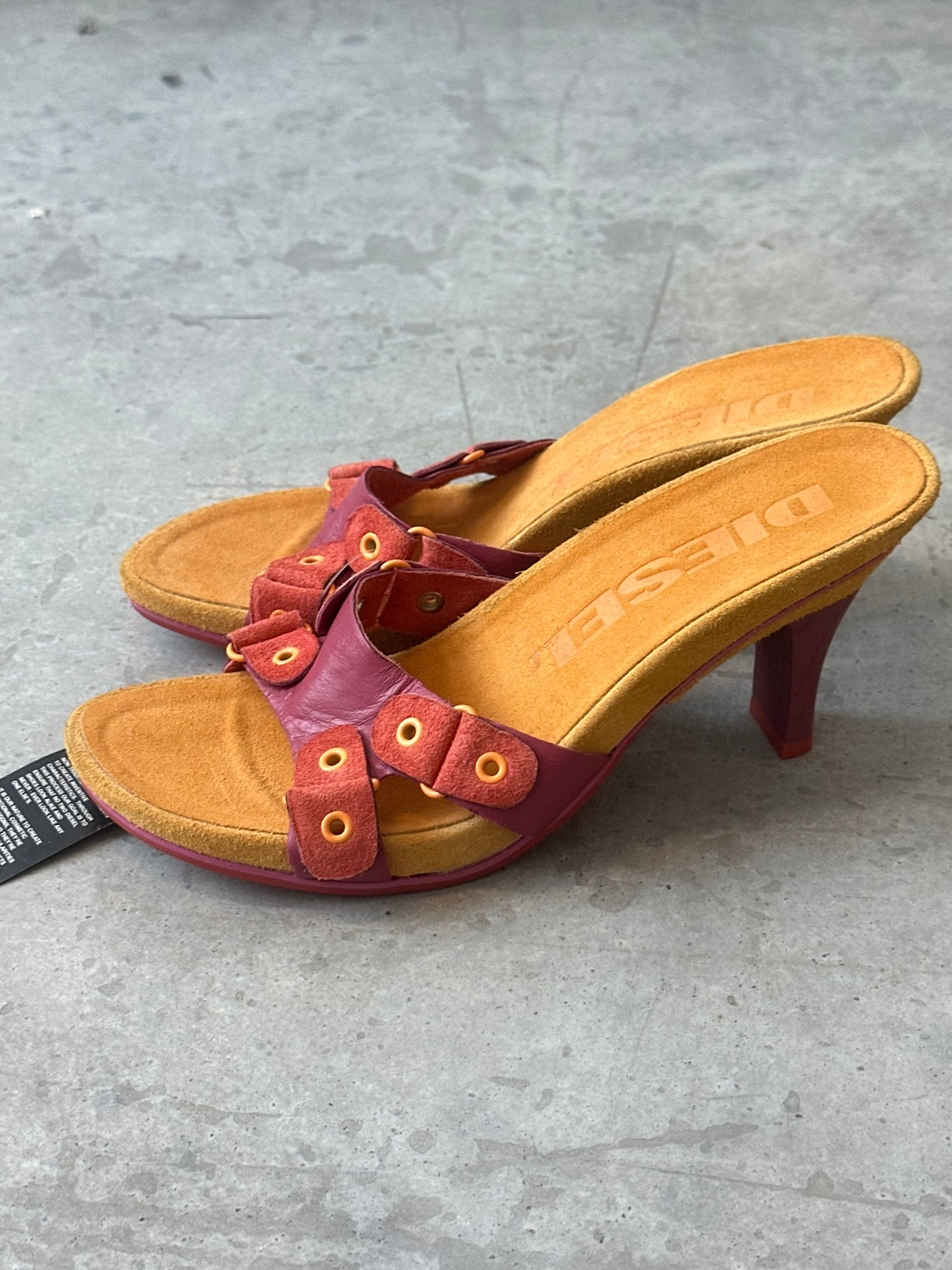 vintage pink diesel heel