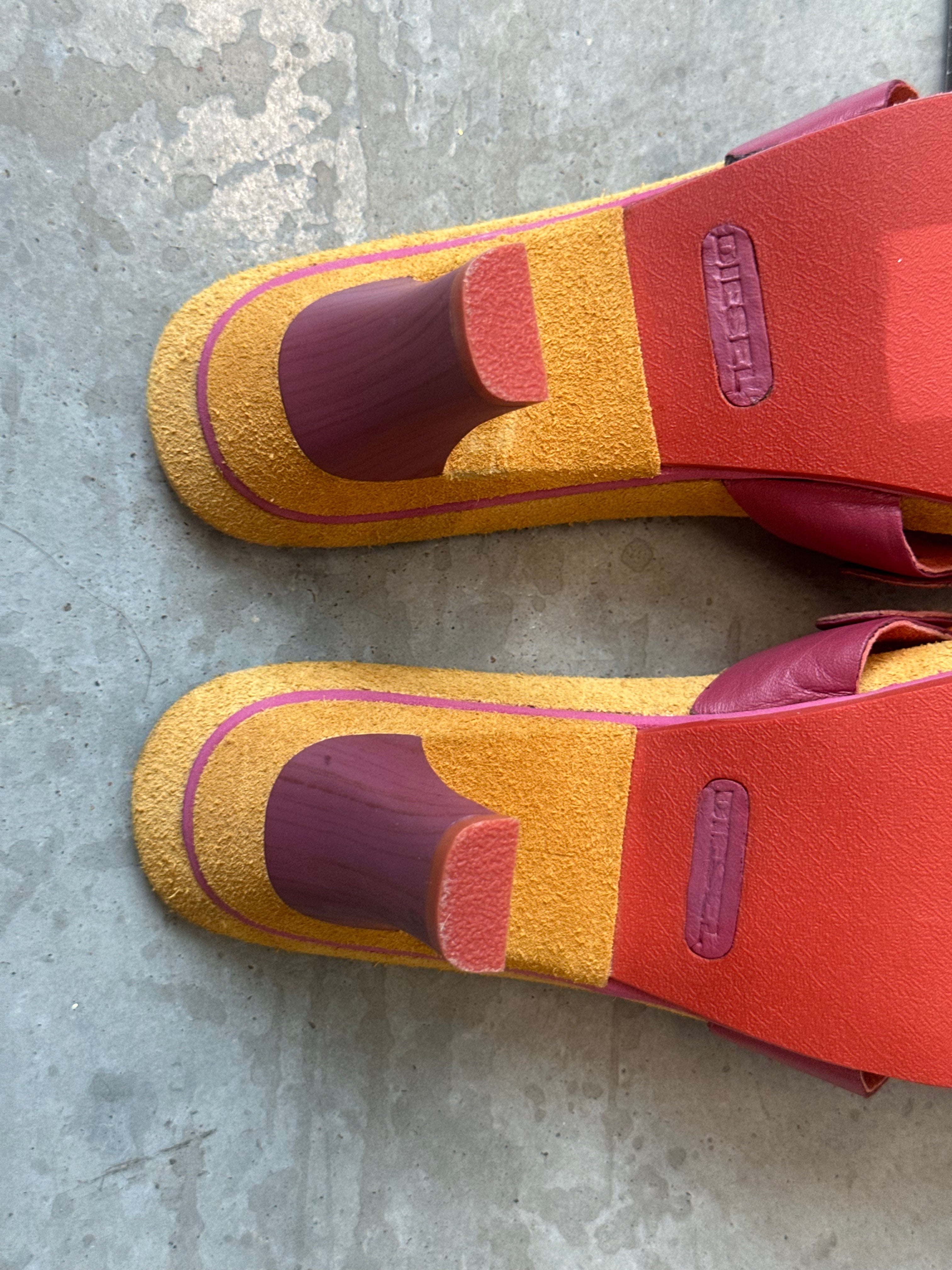 vintage pink diesel heel