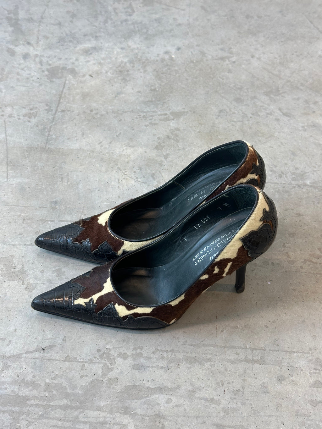 doland j pliner pony hair pumps