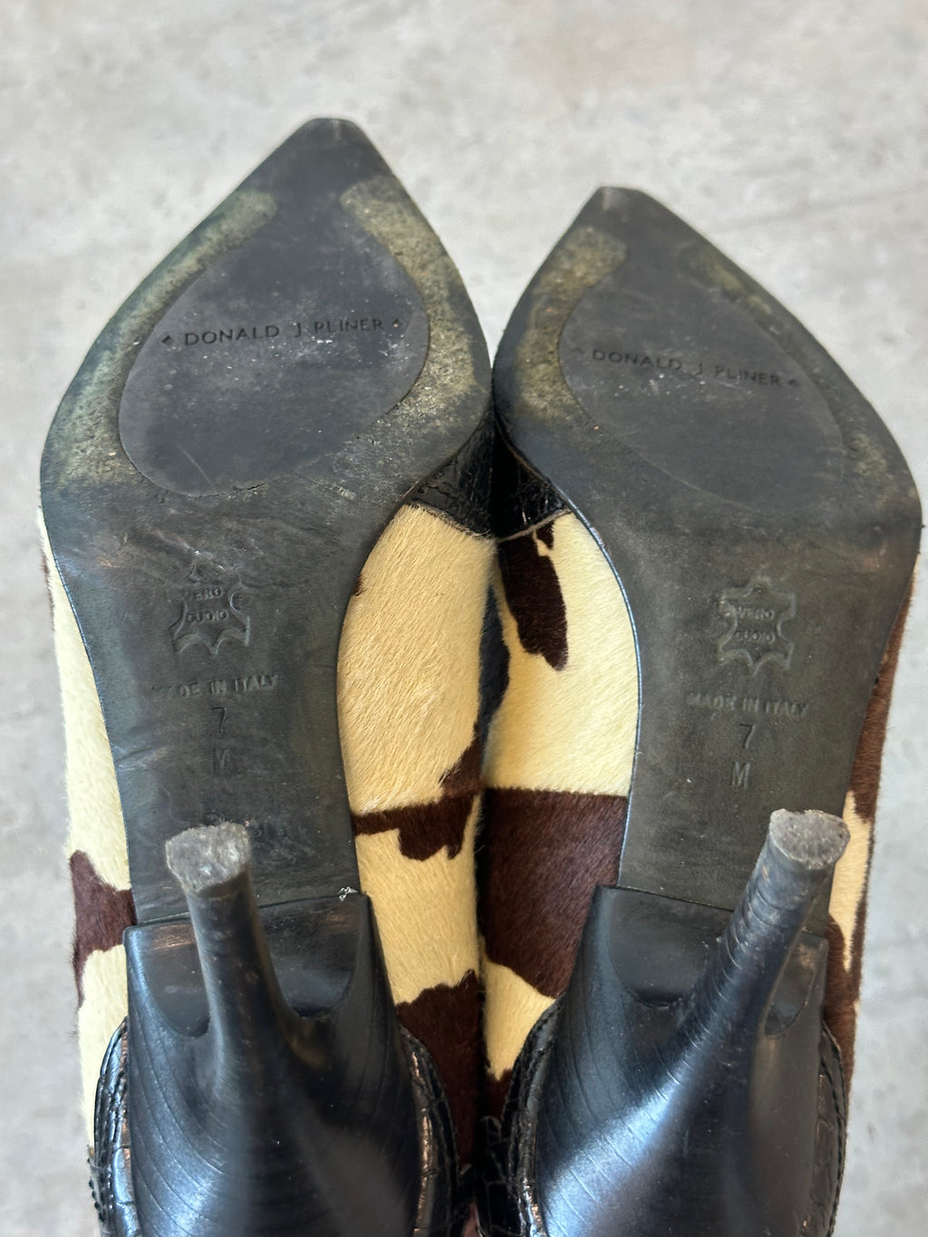 doland j pliner pony hair pumps