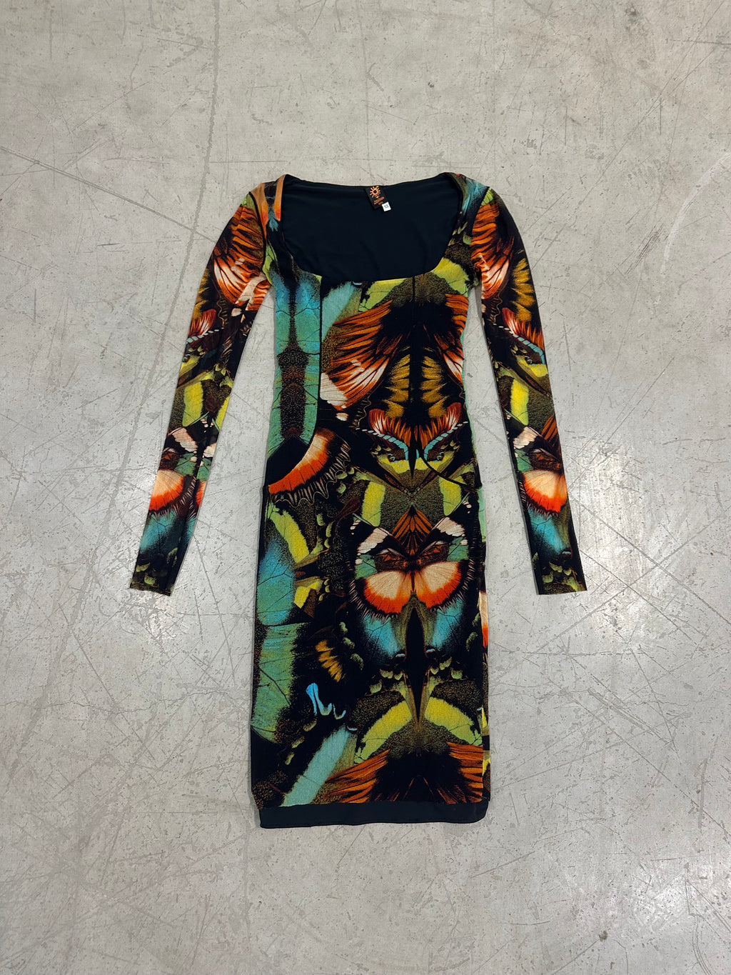 jean paul gaultier butterfly mesh print