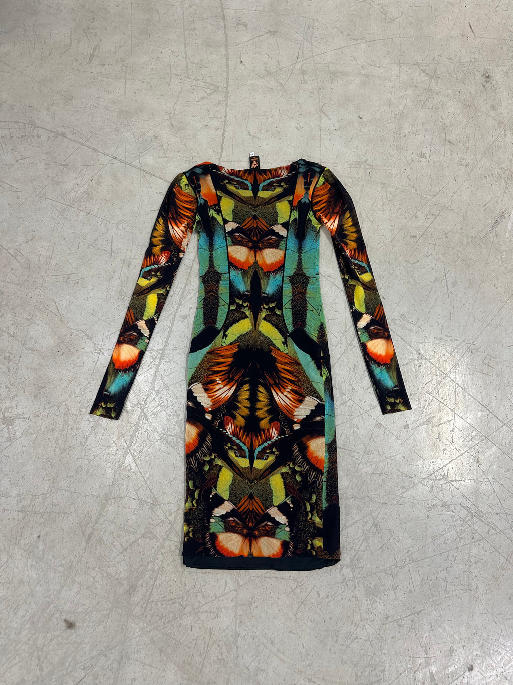 jean paul gaultier butterfly mesh print