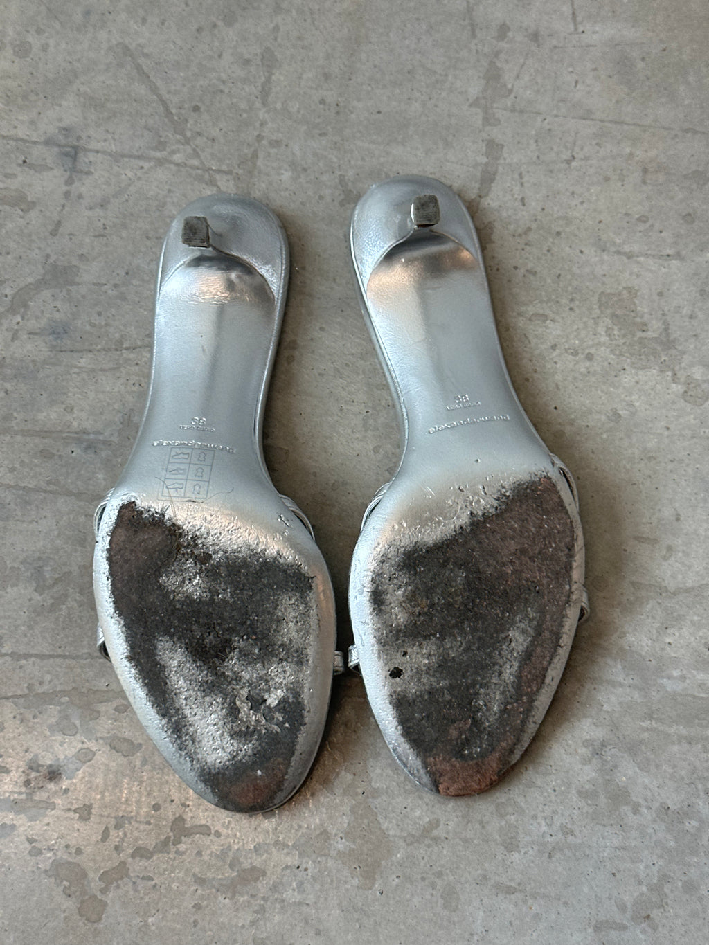 alexander wang silver kitten heels